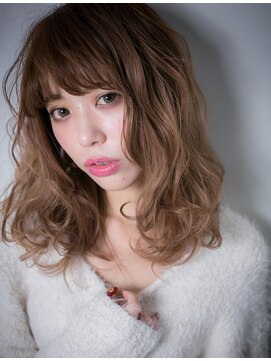 カバーヘア ブリス 戸田公園西口店(COVER HAIR bliss) 抜け感外国人風無造作カール小顔セミディw戸田公園10代20代30代