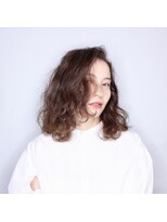 ヘアーズ ギャラリー 米子店(Hair's Gallery) ３０代/アンニュイヘア/なみなみウェーブ