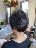 小顔ナチュラルショートボブ