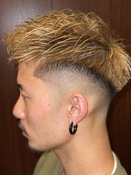 ヒロギンザ 上野店(HIRO GINZA) ジェットモヒカン風フェードスタイル