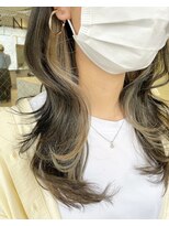 エンシー(ENCI)&nbsp;セミロングインナーカラー/アッシュベージュ