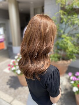 ルシア(LUCIA) ミルクティー/ ベージュ／前髪カタログ/ルシア/ハイライト