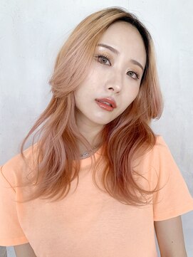 アイティー バイ アルバム 中野店(IT by ALBUM) 顔まわりレイヤーゆるウェーブ_マロンベージュAラインボブ_8487