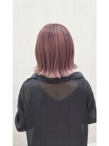 アルーシェ 心斎橋(Alushe)&nbsp;切りっぱなしボブ×ピンクパープル【心斎橋 心斎橋駅 学割U24】