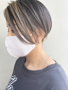 ヘアー アイス 御器所本店(HAIR ICI) フェイスフレミングカラー × ブリーチハイライト