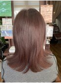 気持ちが上がるピンクブラウンヘア♪