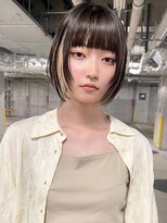 マジコ 下北沢本店(Magico)&nbsp;ダブルカラーインナーカラーホワイトベージュショートボブ下北沢