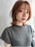 【ACE 横浜】ウルフ風くびれボブ×キャラメルブラウンカラー