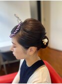 お祭りヘアセット♪