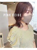 【VALLEY &nbsp;hair care&spa】透明感のあるピンクカラー