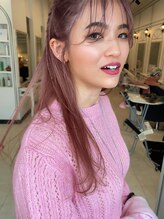 モードケイズエクラ(MODE K's Eclat) 大人ピンクcolorアレンジヘア