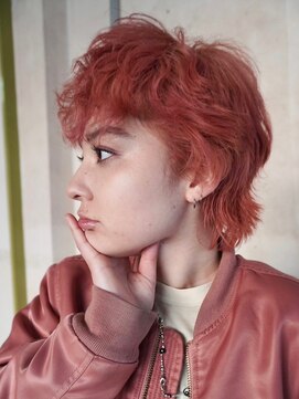 ファルファラ(farfara) 【farfara】ピンクカラー/ショートウルフ（問屋町テラス）