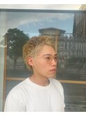 スパイキーショート×ブロンドカラー