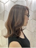 【白髪ぼかし】ミディアムレイヤー/レイヤー/ハイライト