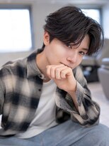 ハバナ 立川(HAVANA)&nbsp;韓国マッシュダークアッシュニュアンスパーマメンズカット黒髪