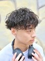 ビカムメンズヘアー 栄店(become men's hair)&nbsp;黒髪くるくるしない縦落ちパーマはパーマ初心者の方にオススメ！
