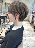 似合わせ ショート ボブ 30代 40代 小顔 新宿 ひし形 前上がり