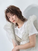 ラフィス ヘアー フォンテ 松山銀天街店(La fith hair fonte) 【La fith】ウルフヘア×オリーブブラウン×シースルーバング