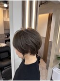 ショートボブ40代50代白髪ぼかし白髪染め博多