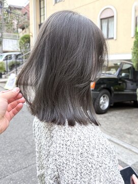 ティエラ 原宿 表参道(Tierra) 原宿表参道Tierra 透明感アッシュグレージュとレイヤーボブ＊