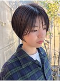 ハンサムショート20代30代40代ショートボブ丸みショート◎
