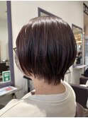 ショートボブ/丸みショート/博多駅