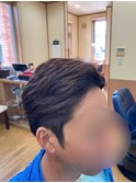 厚めツーブロアップバンクスタイル