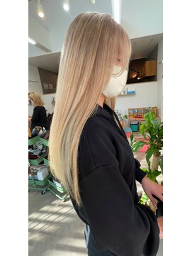 オリビアヘアー(OLIVIA HAIR) ミルクティーベージュ×髪質改善カラー