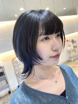 プレフェレプレフェ(prefere prefe) ウルフカット×インナーブルー