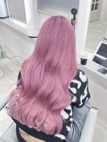 ミル 心斎橋(MIL)&nbsp;ラベンダーピンク/ハイトーン/ロングウェーブ/心斎橋
