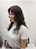 無造作レイヤーパーマスタイル