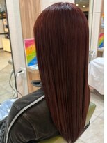 オルオル ヘアープロデュース ブラウンレッドカラー