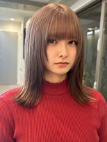 サンクプロジェクト(cinq PROJECT)&nbsp;透明感ミルクティーベージュレイヤーロング