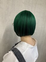 トリコ(ToricO)&nbsp;アクリルグリーン　ダブルカラー　ハイトーン　ブリーチカラー