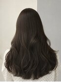 大人ガーリーダークアッシュ似合わせカットミディアムレイヤー