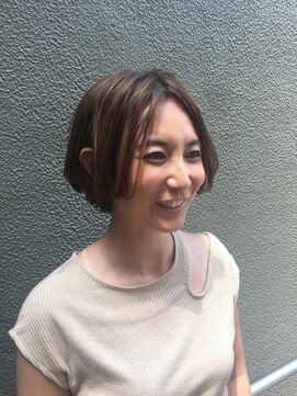 ブーケ(BOUQUET) 楽ちんすぎる!毛先にパーマひし形ショートボブ