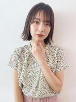 アイティー バイ アルバム 浦和店(IT by ALBUM) 外ハネボブ_オリーブカラーハイライトカラー_37768