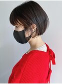 【morio 原宿】インナーカラーミニボブ 耳かけ 小原