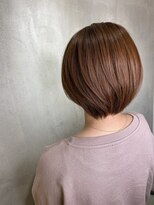 アンダーバーホワイトモデ 河内長野(_WHITE mode)&nbsp;20代30代ミニボブココアブラウン小顔美肌ストレート丸み