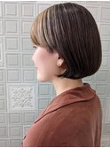 ワイドバングボブ