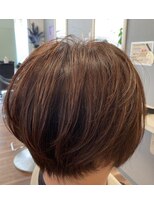 カラット グレイカラー×前下がりショートボブ