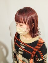 ベール(BALE) 顔周りのデザインがカワイイ切りっぱなしボブ【尾野恭平】
