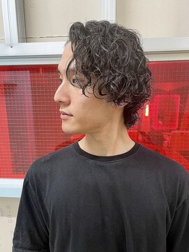メリケンバーバーショップ トーキョー(MERICAN BARBERSHOP TYO) YS STILE.束感ショート.波巻き.ハイライト.マッシュパーマ86