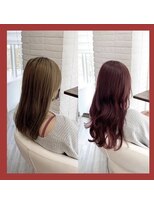 クラン ヘアーアンドスタジオ(CLAN hair & studio)&nbsp;ハイトーンエクステブリーチインナーミルクティーベージュ