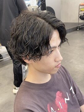 フィフス 渋谷(fifth) メンズマッシュ波巻きスパイラルパーマツイストスパイラルパーマ