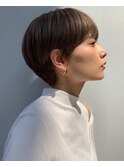 30代40代50代耳かけショート前髪なしハンサムショートカット