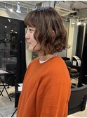 △大人可愛い癖毛風ボブパーマデジタルパーマミディアムパーマ