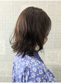 レイヤーロブパーマ