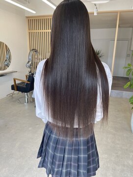 モンテヘアー(monte hair) 弱酸性ストレートパーマ×ロング