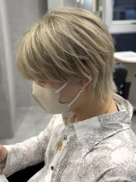 ジエクト カナウ(The Ect canow) メンズウルフ似合わせカットリバースカールウルフヘア